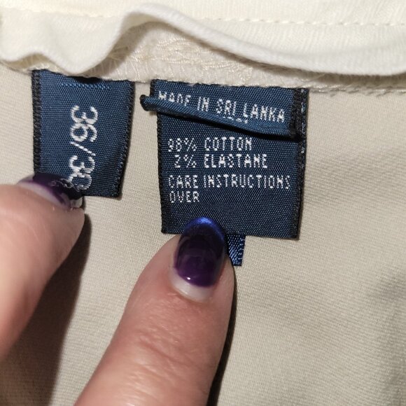 Polo Ralph Lauren Pants Mens 36x30 Tan Stretch Custom Fit Double Button - Picture 14 of 16